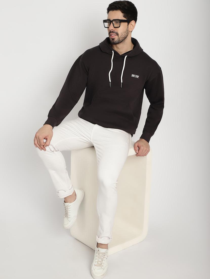 grey back print hooded sweatshirt - 20627199 - Standard Image - 3