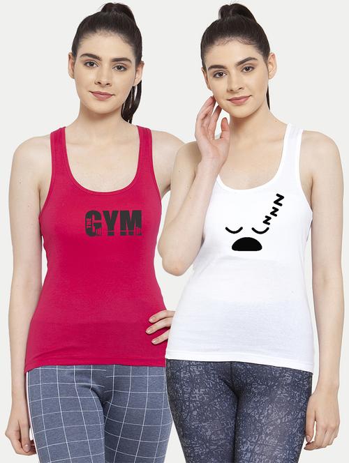 women set of 2 multi coloured tank top - 20627255 -  Standard Image - 0