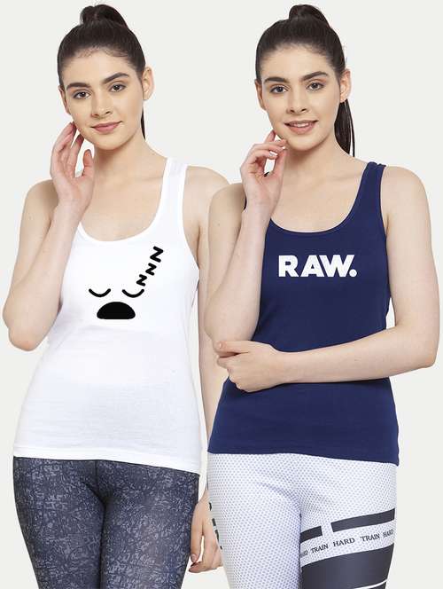 women set of 2 multi coloured tank top - 20627258 - Standard Image - 0