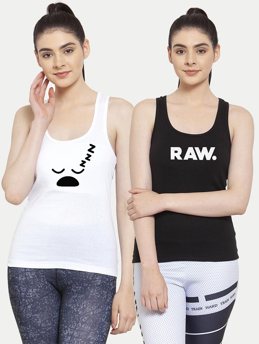 women set of 2 multi coloured tank top - 20627260 - Zoom Image - 0