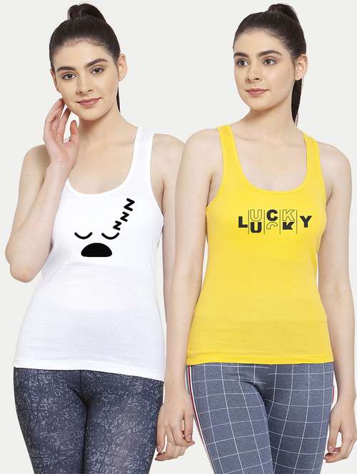 women set of 2 multi coloured tank top - 20627279 -  Standard Image - 0