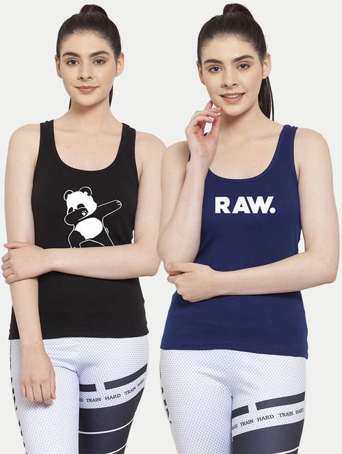women set of 2 multi coloured tank top - 20627298 -  Standard Image - 0