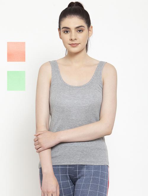 pack of 3 solid multi colored tank top - 20627878 - Standard Image - 0