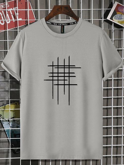 grey front printed regular t-shirt - 20627973 -  Standard Image - 0