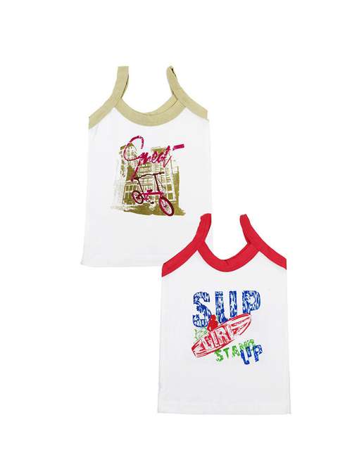 kids printed cotton vest combo - 20628132 -  Standard Image - 0