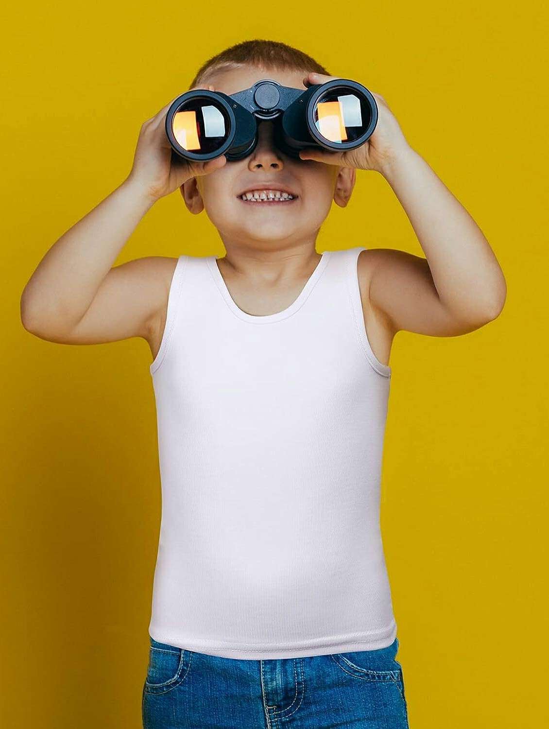 white cotton blend vest combo - 20628150 -  Standard Image - 3