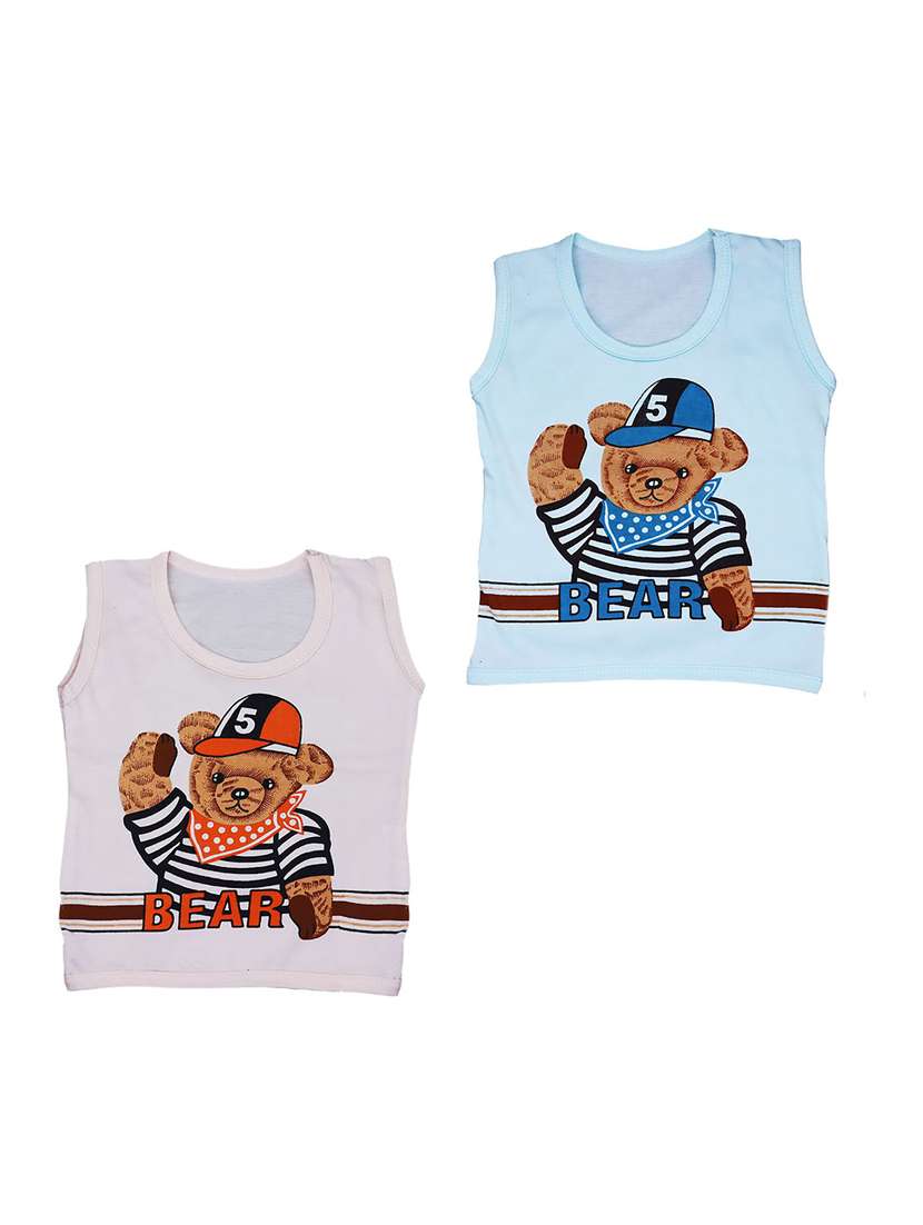 pack of 2 printed vests