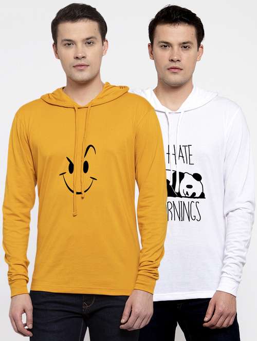pack of 2 - multi colored cotton chest print sweatshirt - 20639598 - Standard Image - 0