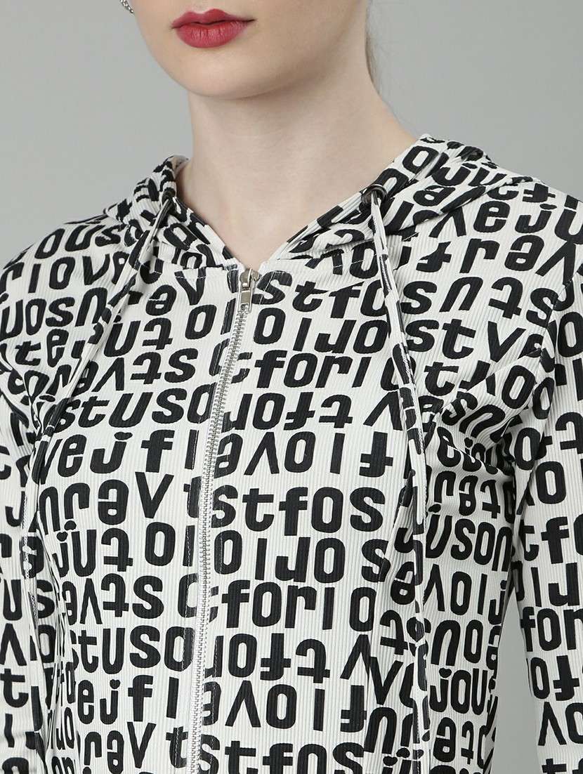 women black & white typographic top and trouser set  - 20643984 -  Standard Image - 5