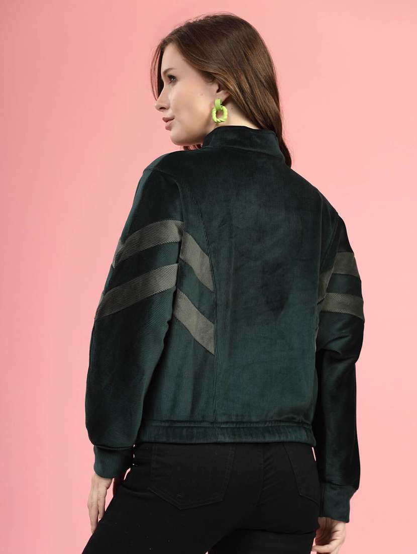 women color block long sleeve sweatshirt - 20644314 -  Standard Image - 3