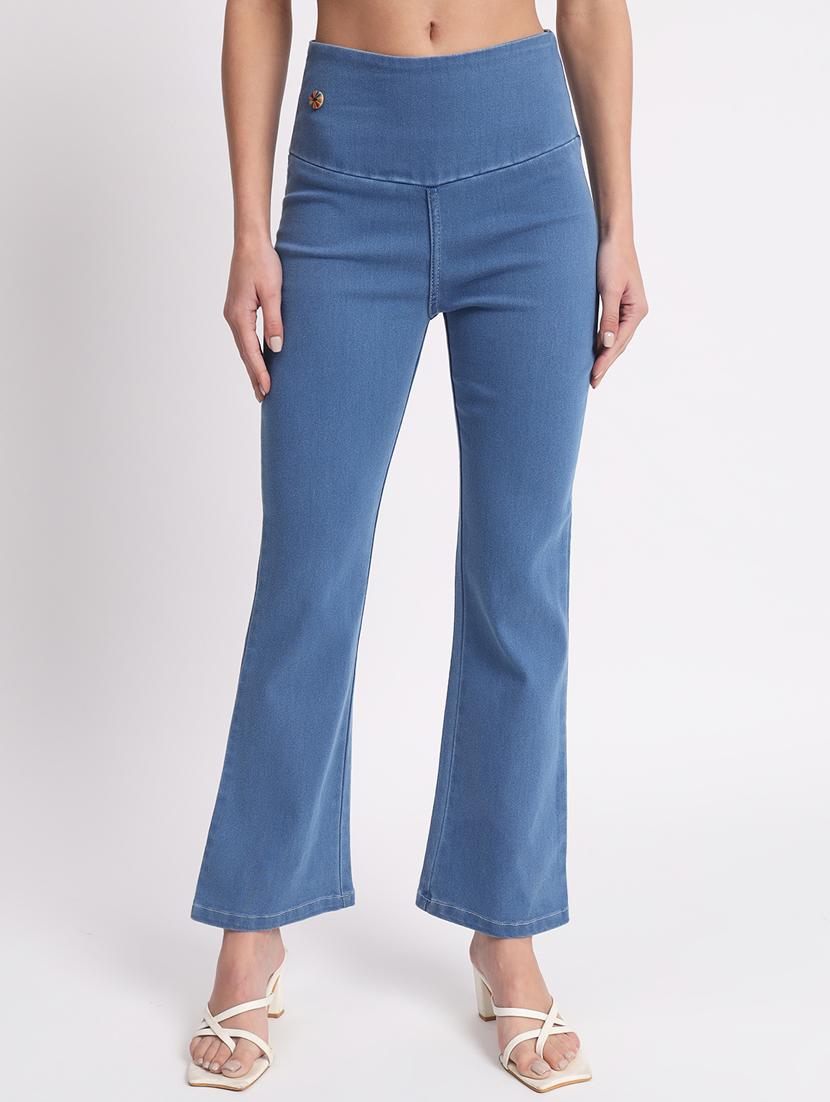 women solid bootcut denim jegging - 20644460 - Zoom Image - 0