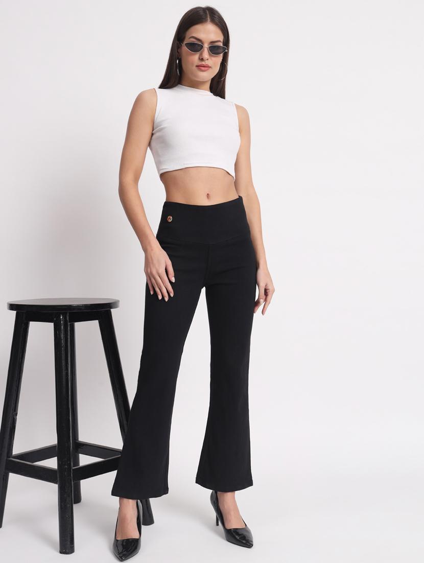 women solid bootcut denim jegging - 20644463 - Standard Image - 3