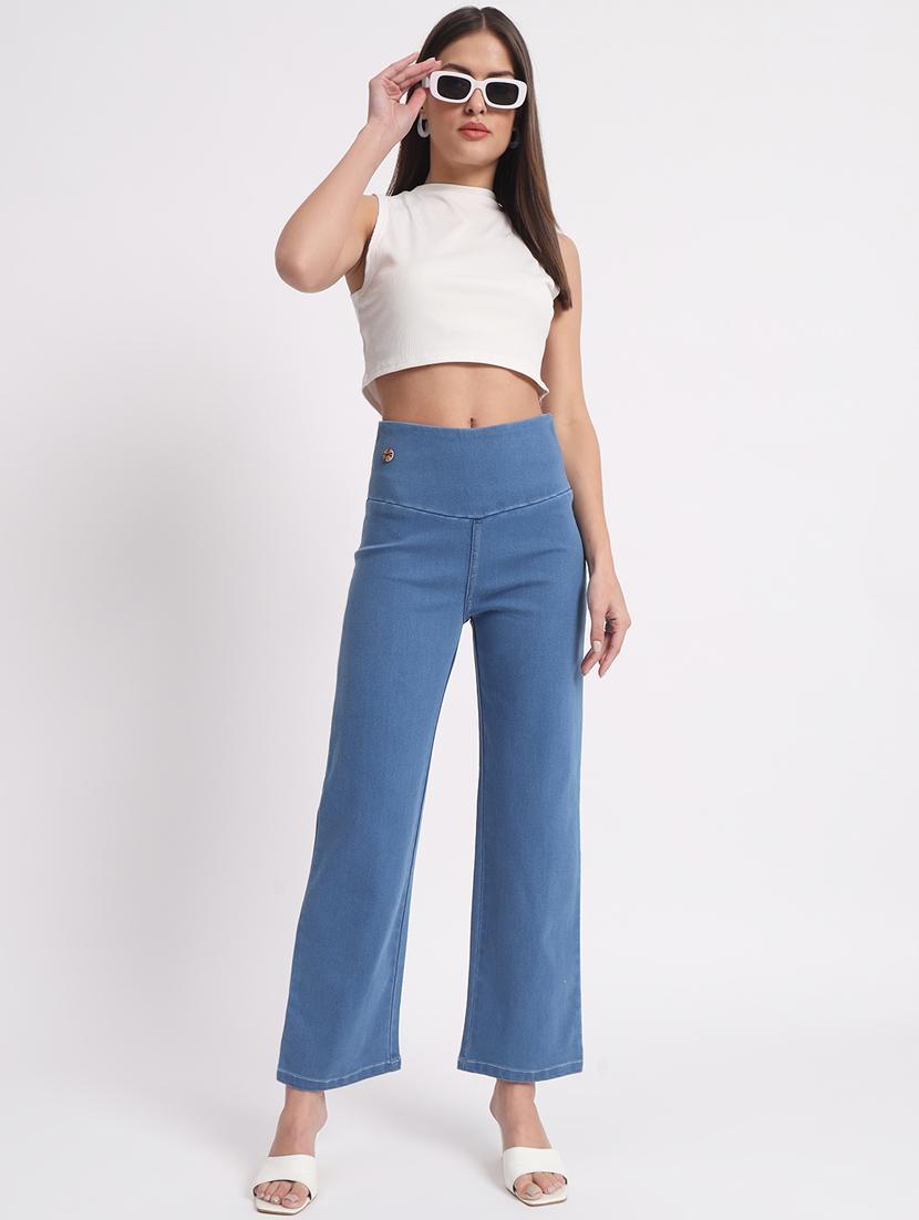 women solid stright fit jegging - 20644465 - Standard Image - 3