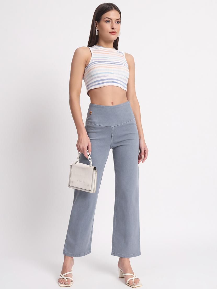 women solid stright fit jegging - 20644467 - Standard Image - 3