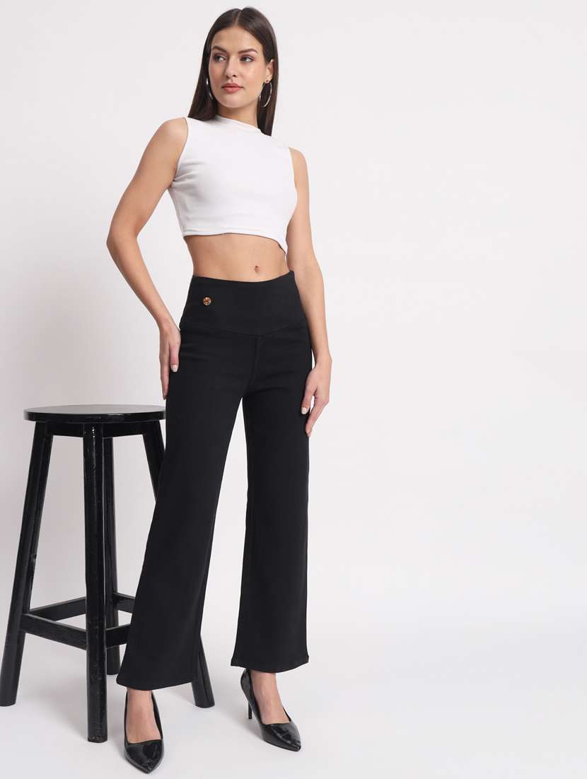 women solid stright fit jegging - 20644468 - Standard Image - 3