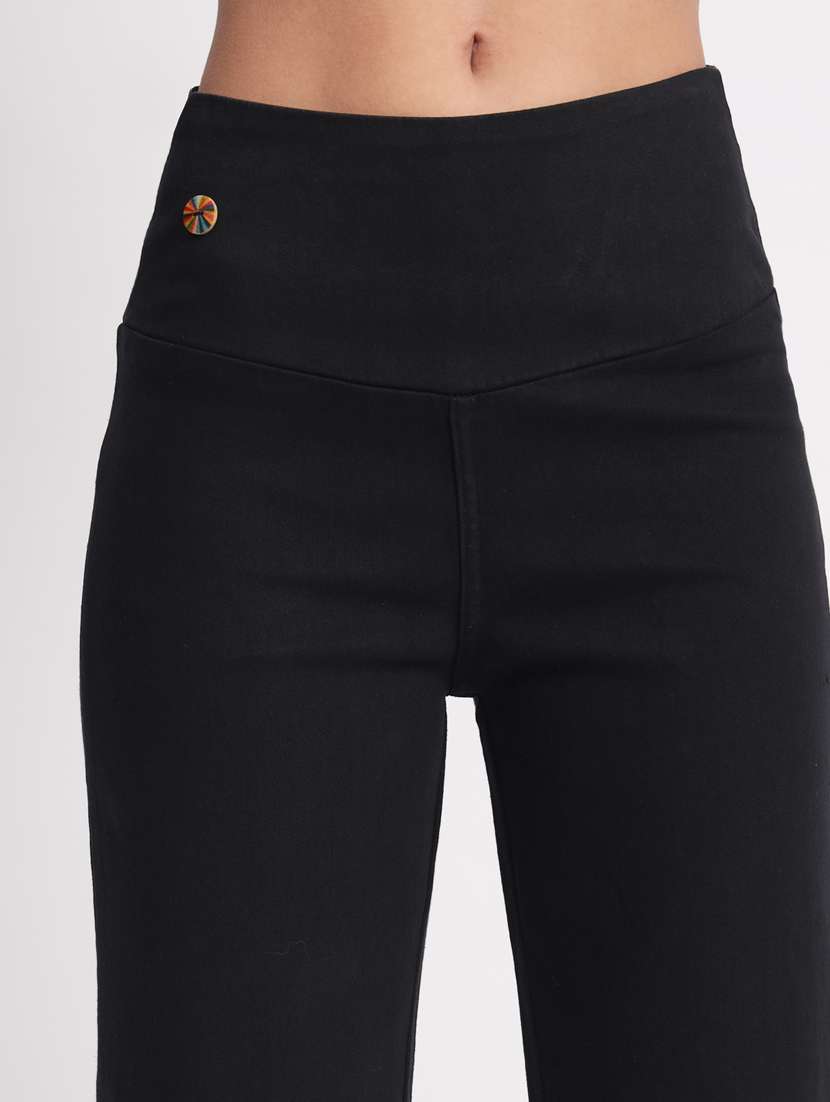 women solid stright fit jegging - 20644468 - Standard Image - 5