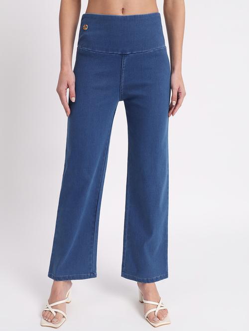 women solid stright fit jegging - 20644469 - Standard Image - 0