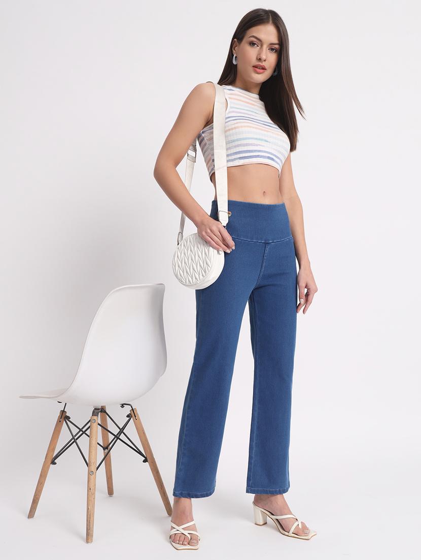 women solid stright fit jegging - 20644469 - Standard Image - 3
