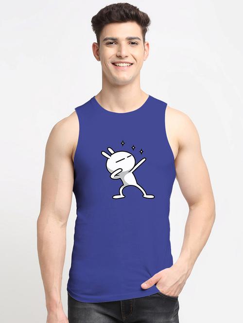 man graphic sleeveless vest - 20644522 -  Standard Image - 0