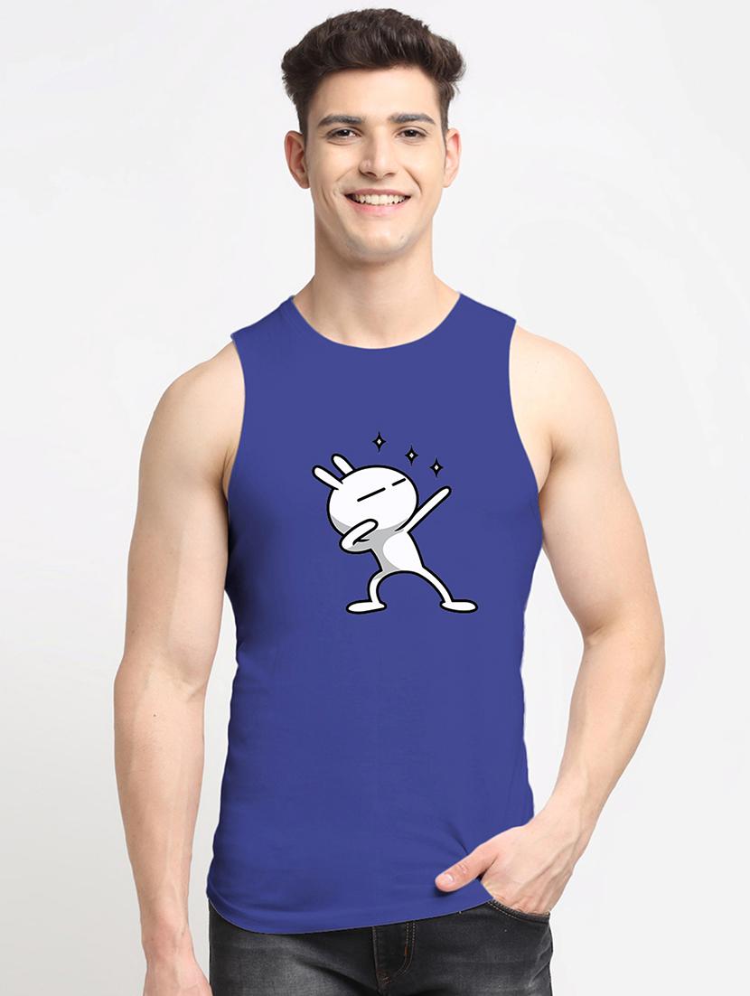 man graphic sleeveless vest - 20644522 -  Zoom Image - 0