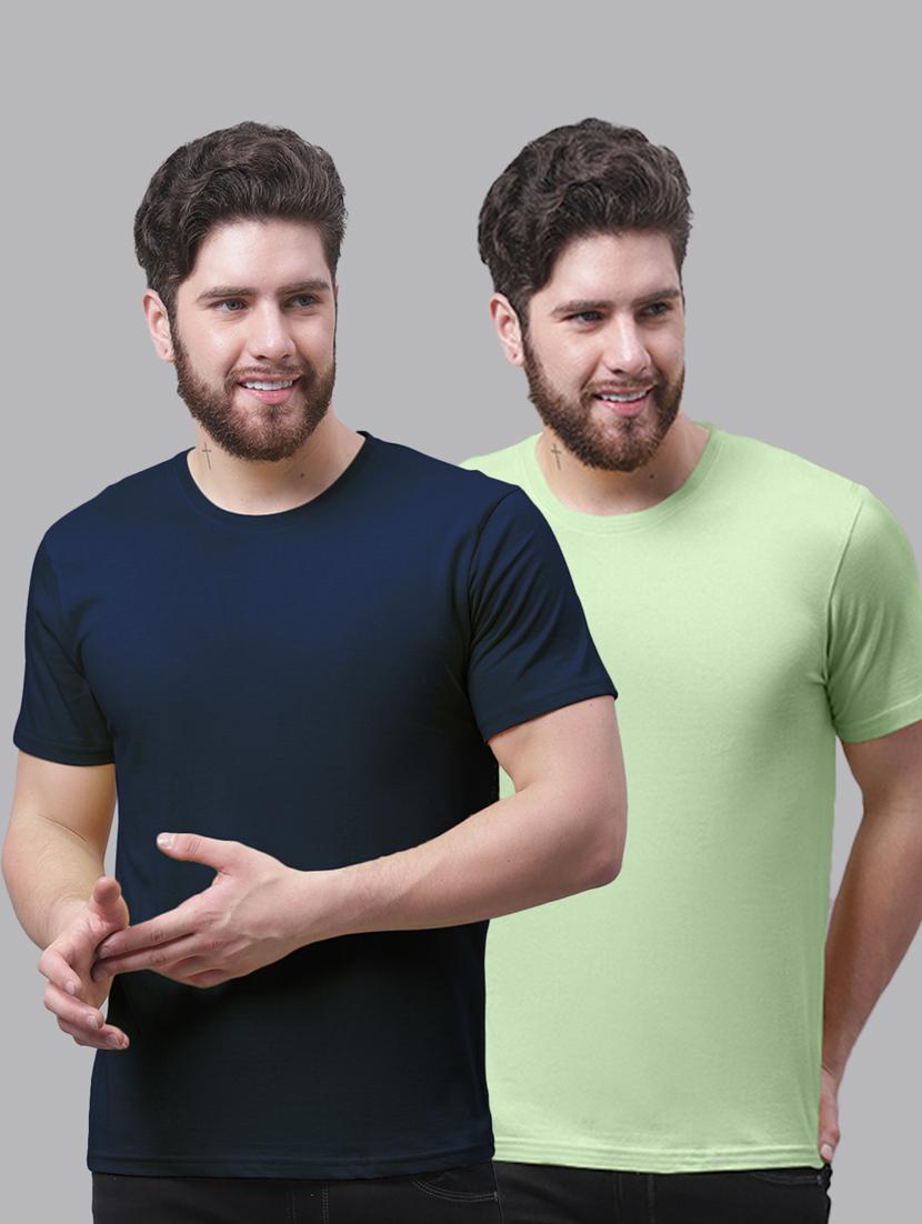 multi colored cotton plain tshirt - 20644856 - Zoom Image - 0