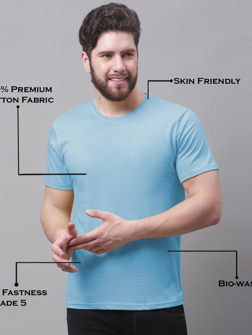pack of 2 - multi colored cotton plain t-shirt - 20644858 - Standard Image - 3