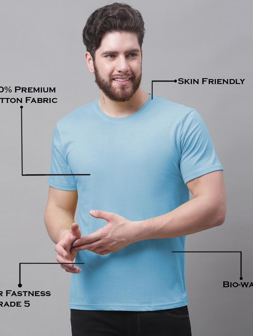 pack of 2 - multi colored cotton plain t-shirt - 20644860 - Standard Image - 3