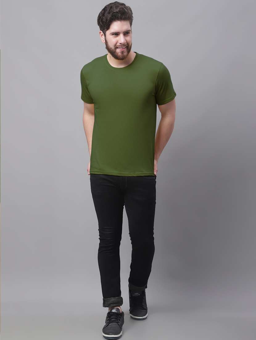 multi colored cotton plain tshirt - 20644863 - Standard Image - 5