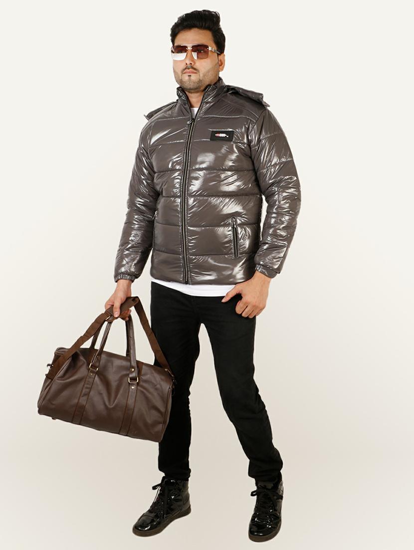 men long sleeved solid quilted jacket - 20644948 - Standard Image - 3