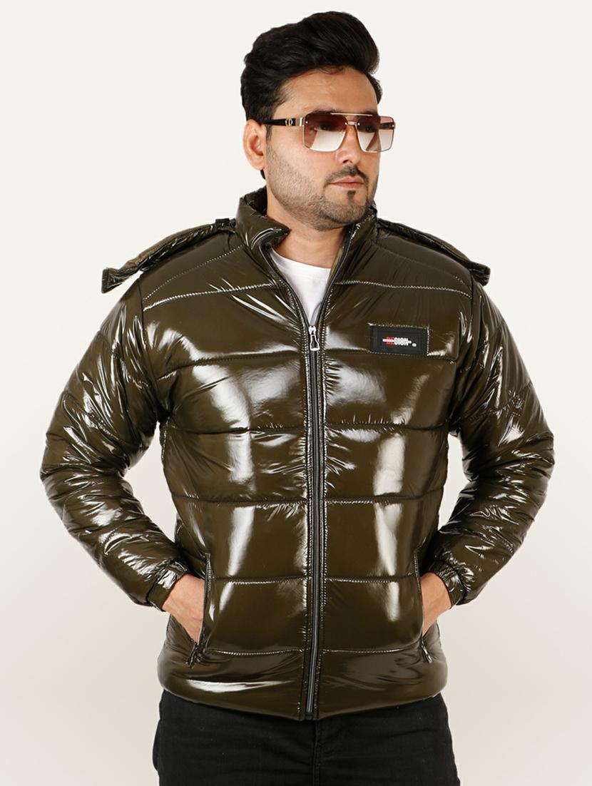 men long sleeved solid quilted jacket - 20644951 - Zoom Image - 0