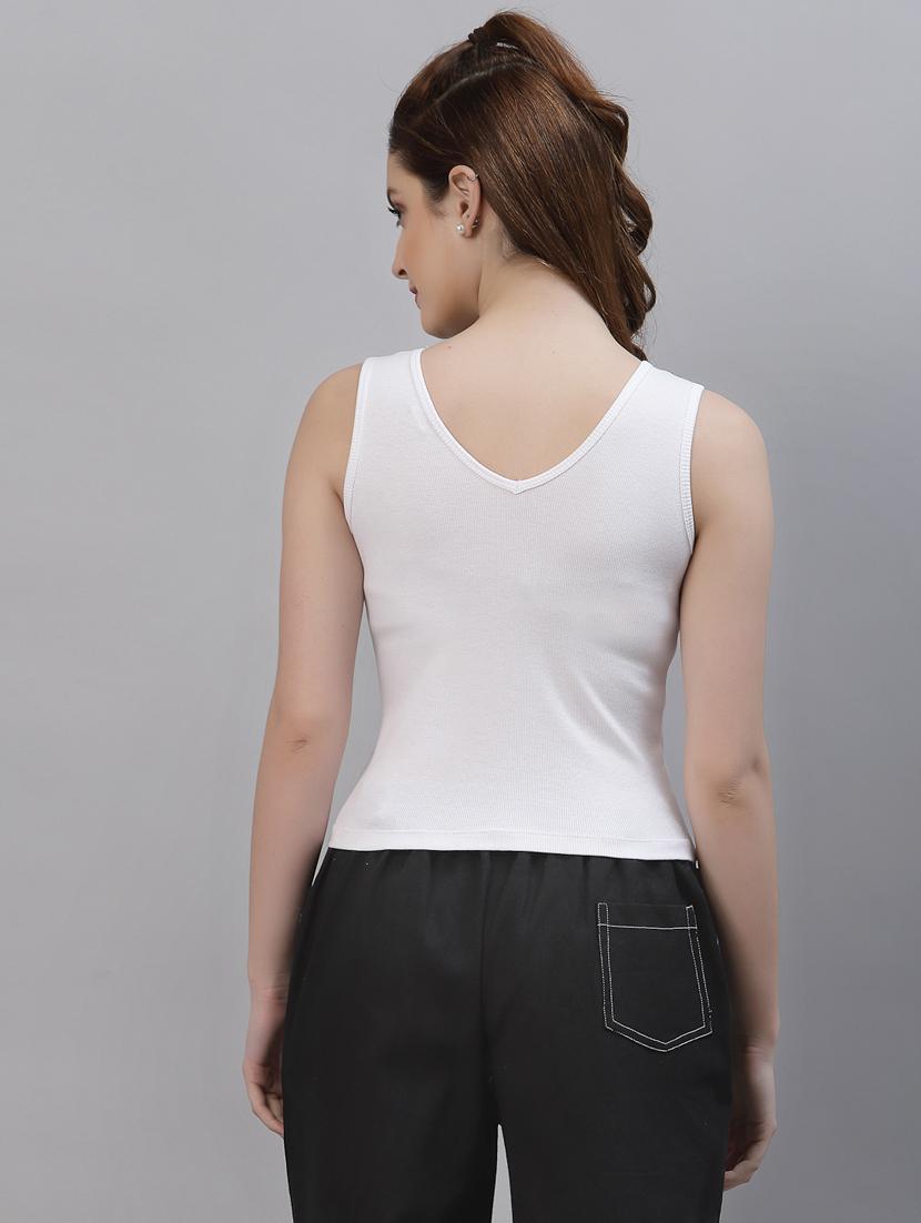 pack of 2 solid sleeveless crop top - 20644996 - Standard Image - 3