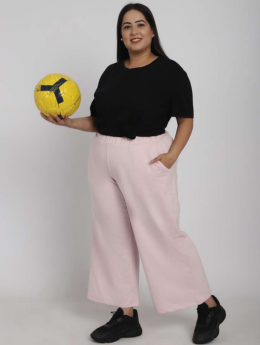 women solid flat front tailored trouser - 20646204 -  Standard Image - 3