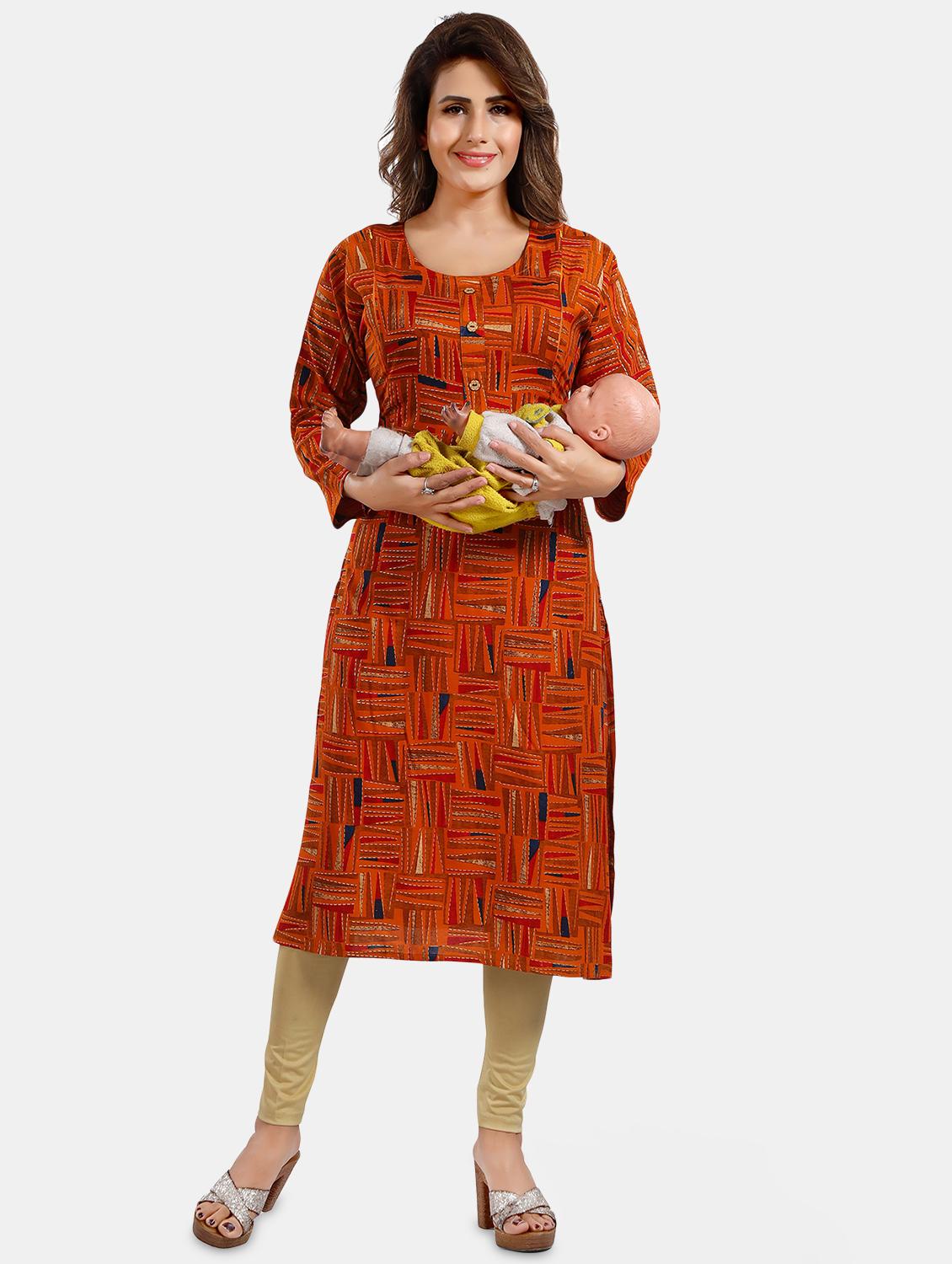 women printed maternity wear kurta - 20646221 - Zoom Image - 0