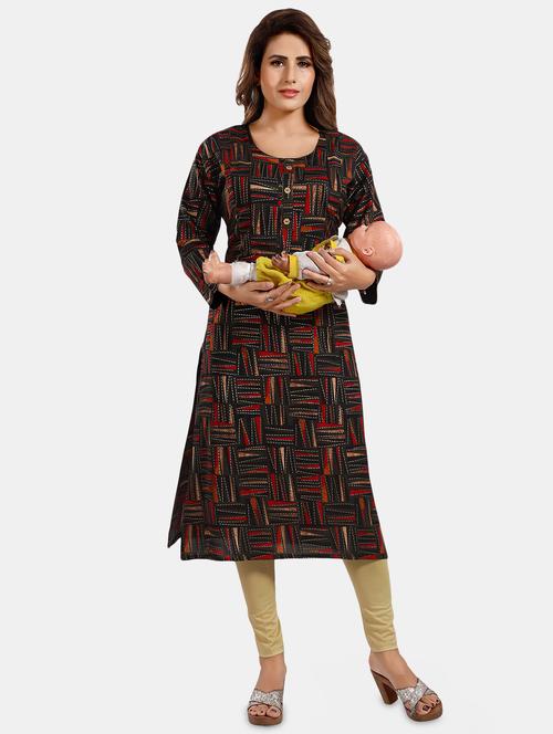 women printed maternity wear kurta - 20646222 -  Standard Image - 0