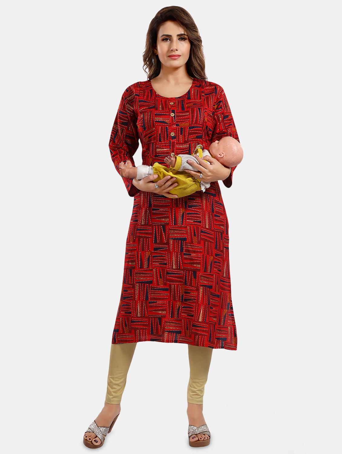 women printed maternity wear kurta - 20646223 - Zoom Image - 0