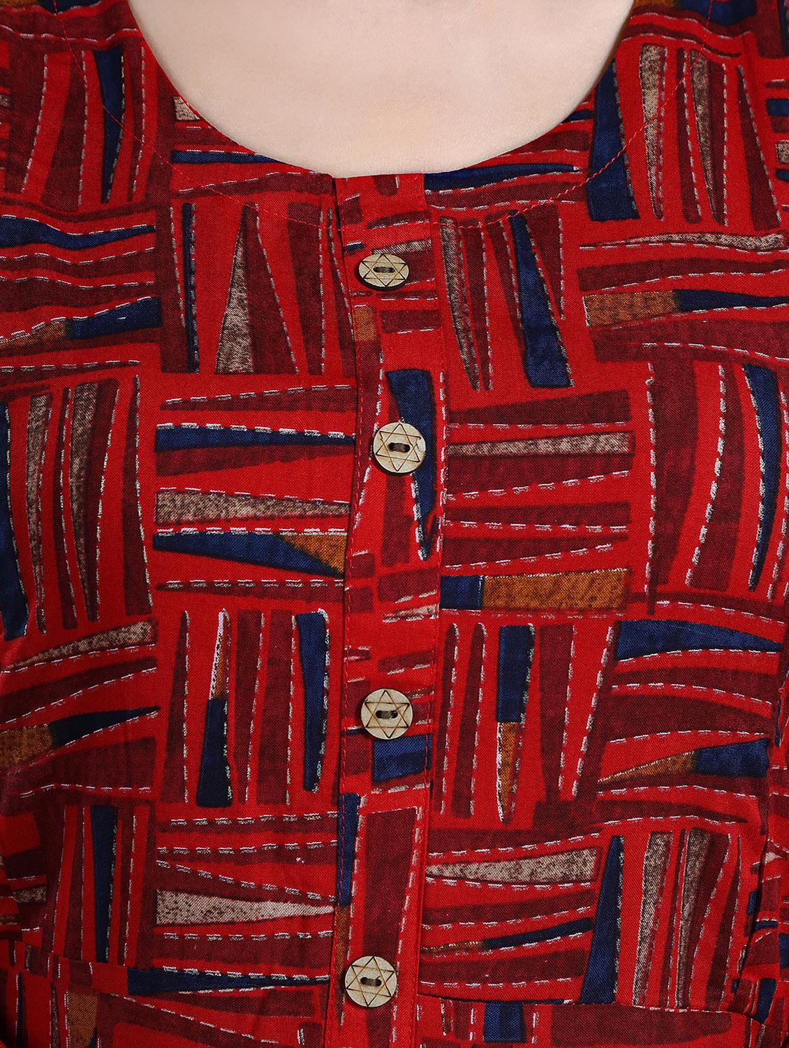 women printed maternity wear kurta - 20646223 - Standard Image - 3