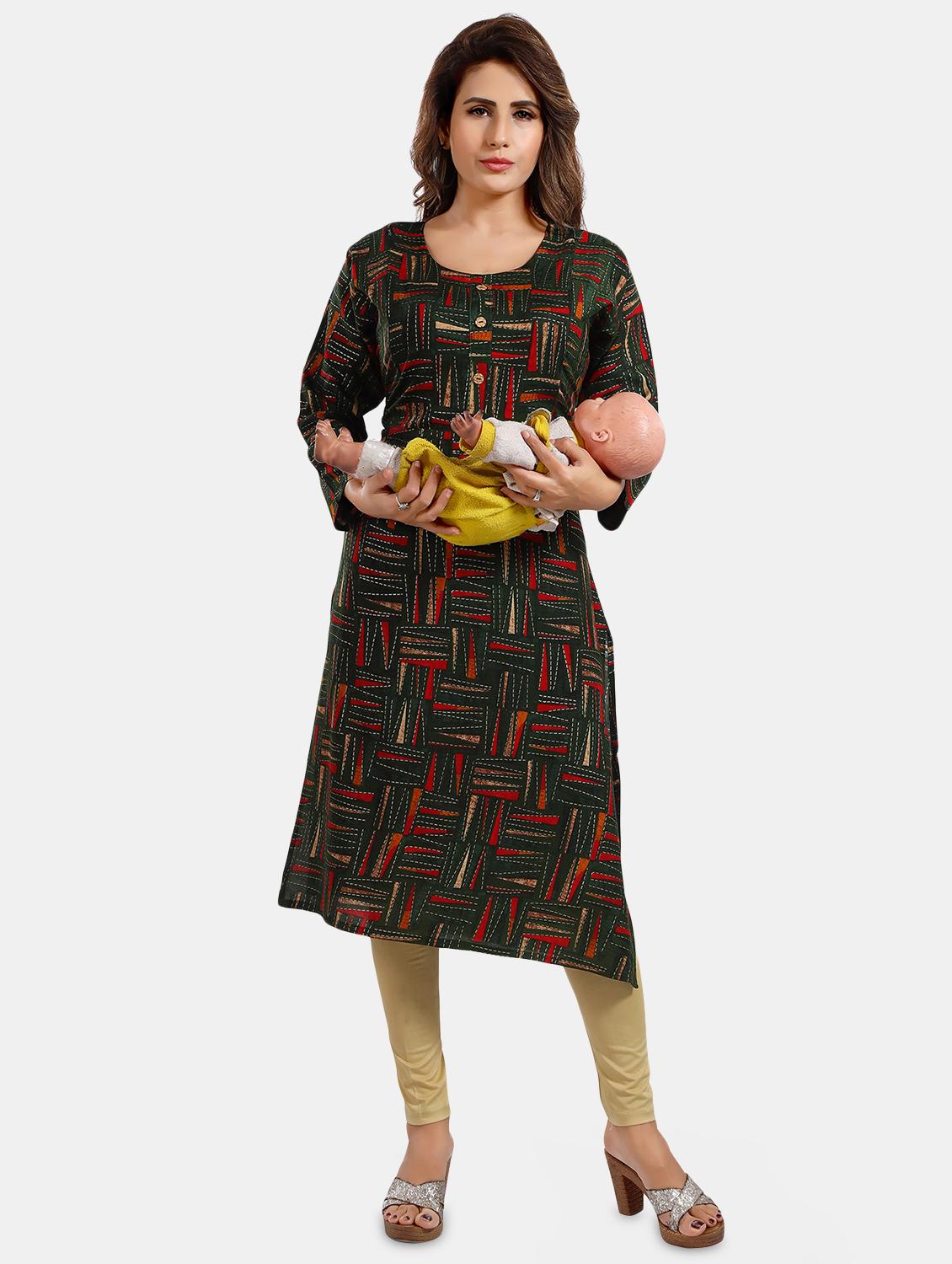 women printed maternity wear kurta - 20646224 -  Zoom Image - 0