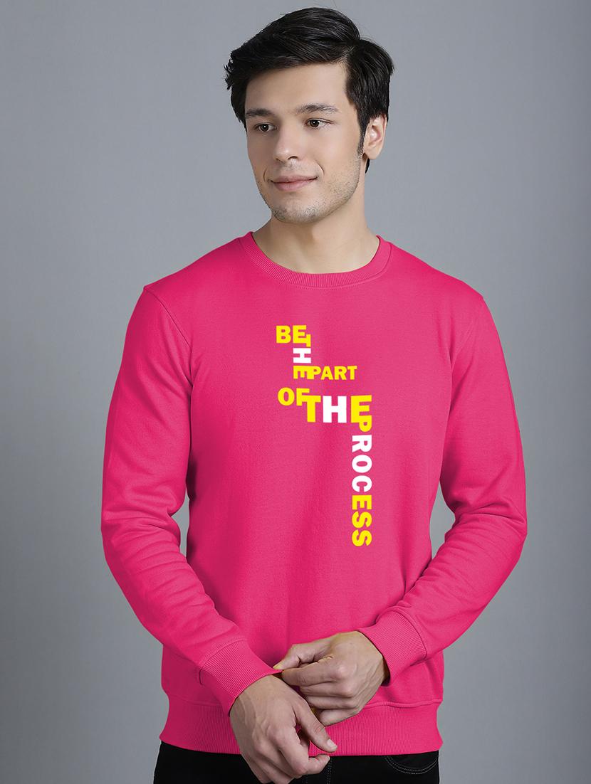 men front print round neck sweatshirt - 20646439 - Zoom Image - 0