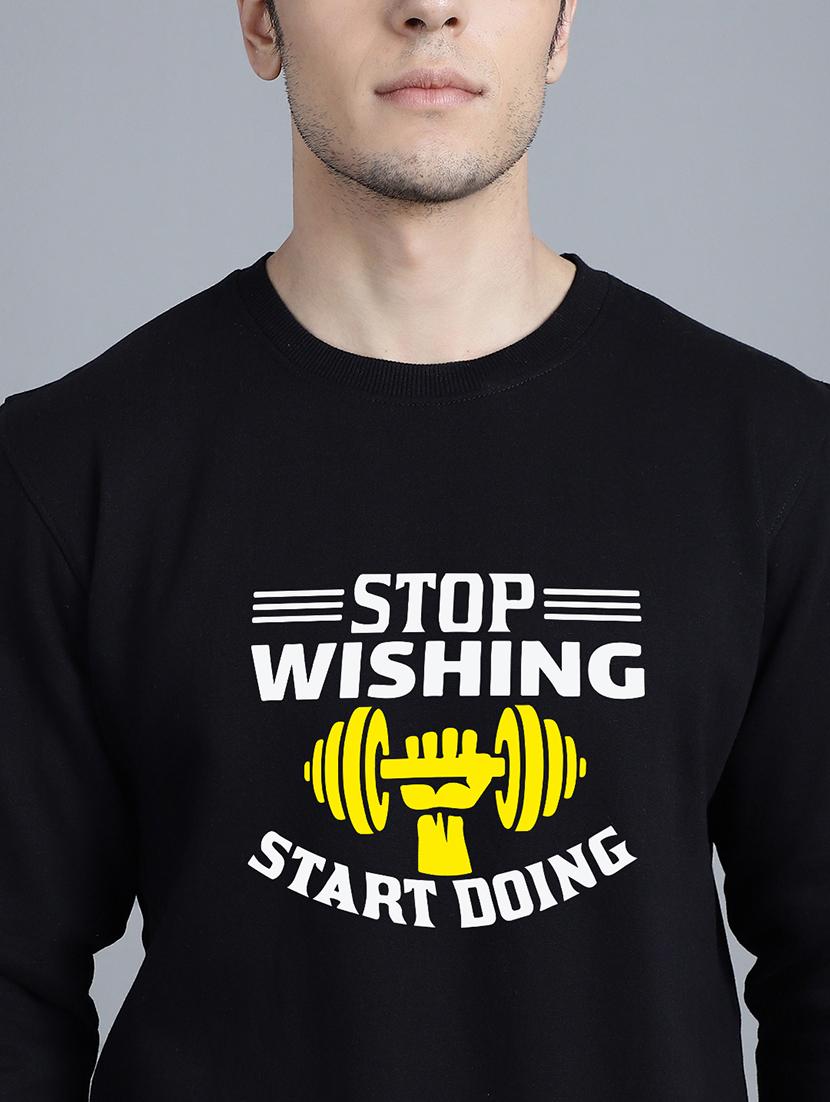 men chest print round neck sweatshirt - 20646445 - Standard Image - 5
