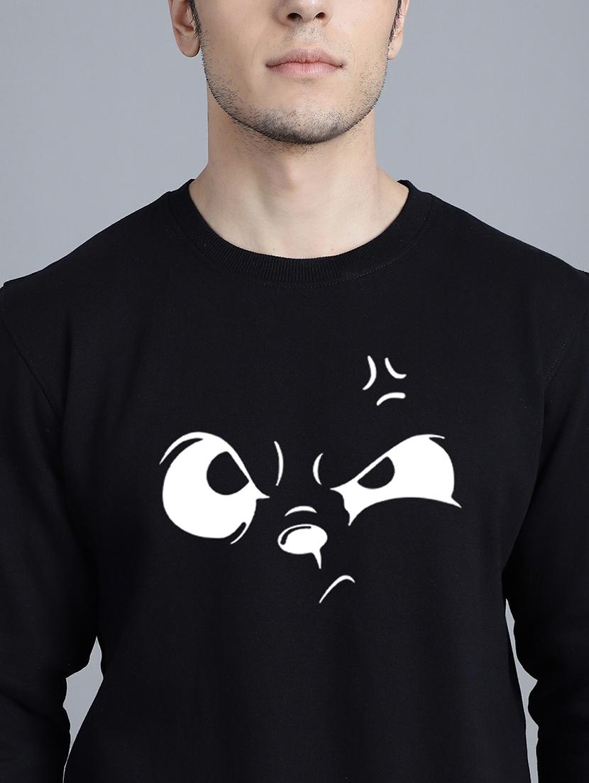 men chest print round neck sweatshirt - 20646452 - Standard Image - 5