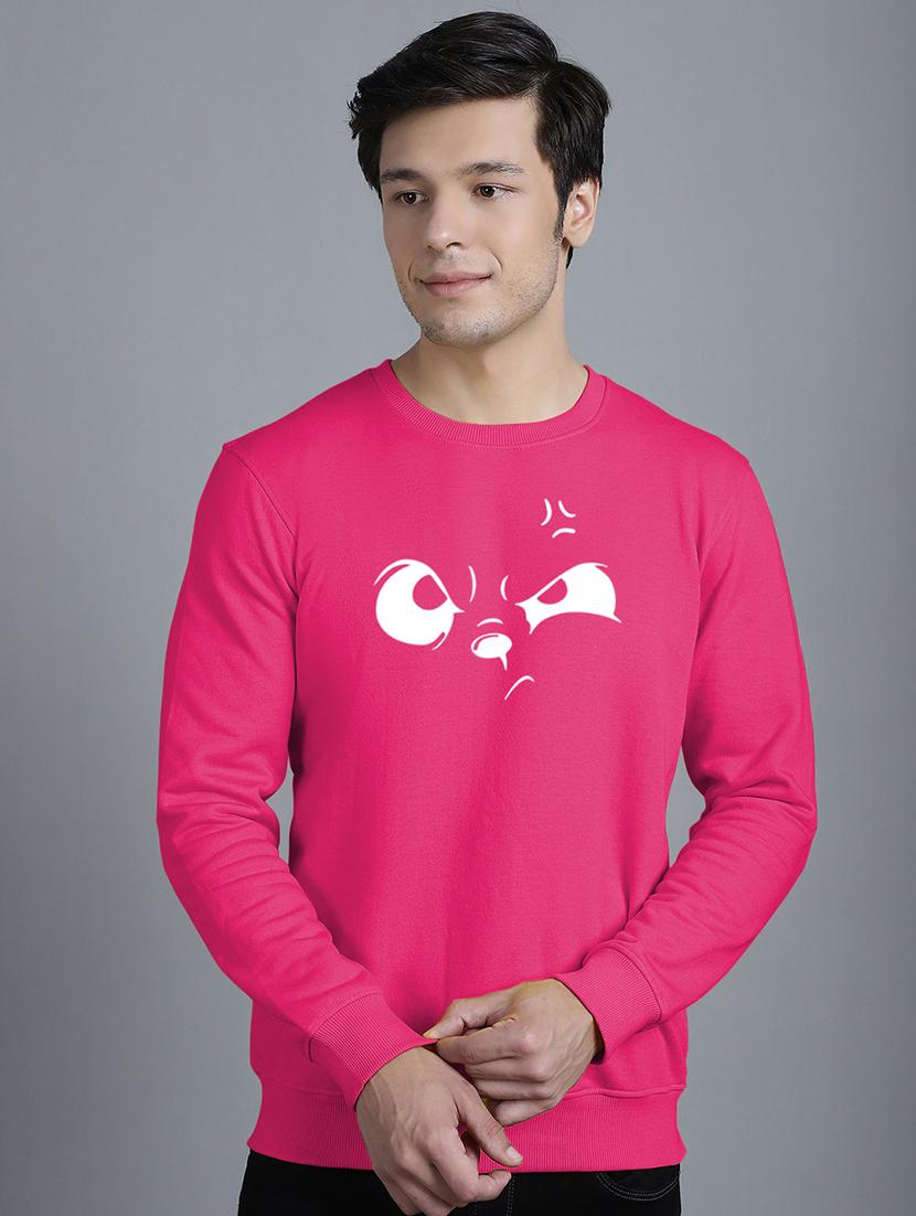 men chest print round neck sweatshirt - 20646453 - Zoom Image - 0