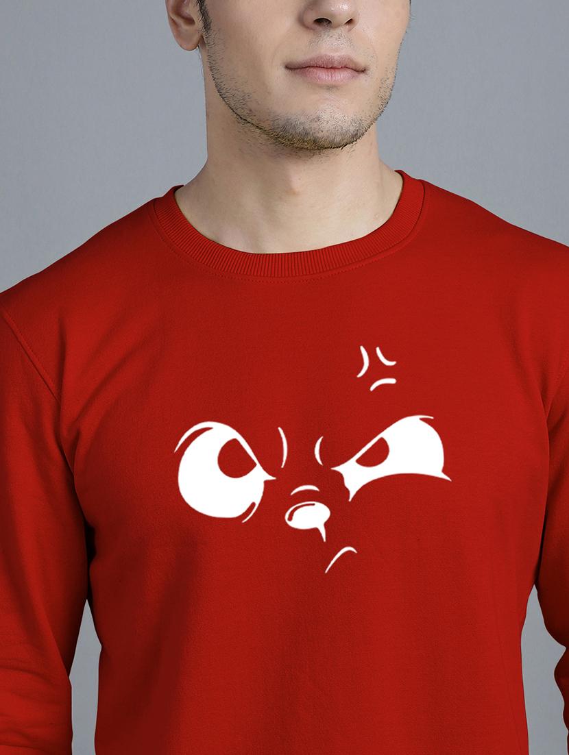 men chest print round neck sweatshirt - 20646459 - Standard Image - 5