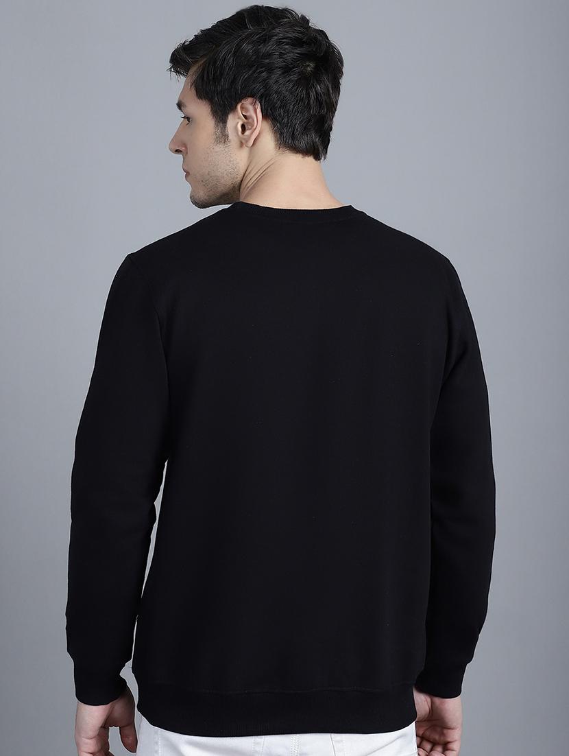 men front print round neck sweatshirt - 20646461 - Standard Image - 3