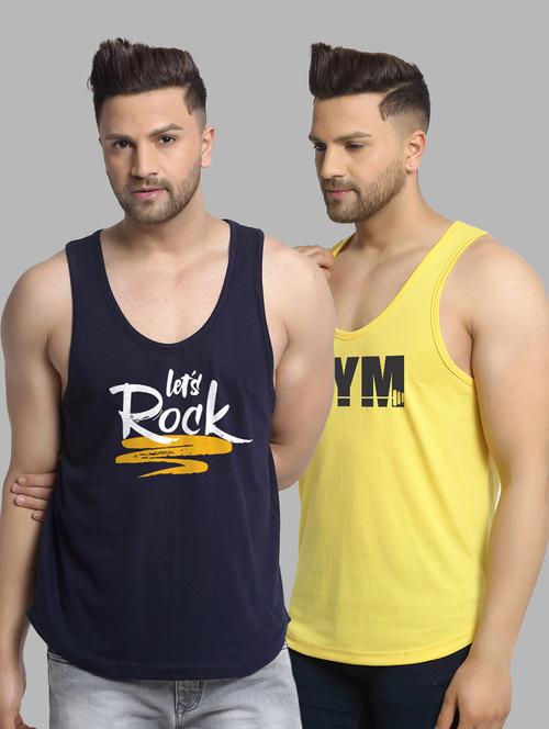 pack of 2 printed vest - 20646703 - Standard Image - 0