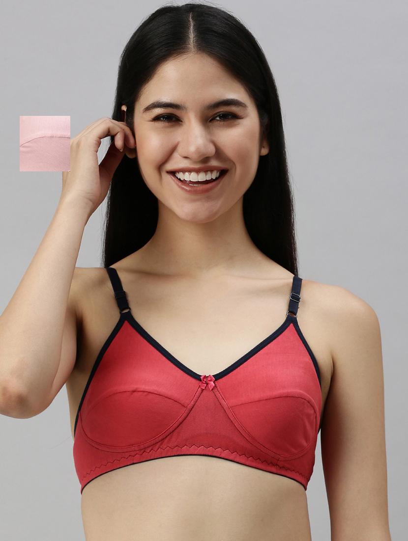 pack of 2 multi colored solid bra - 20647021 - Zoom Image - 0
