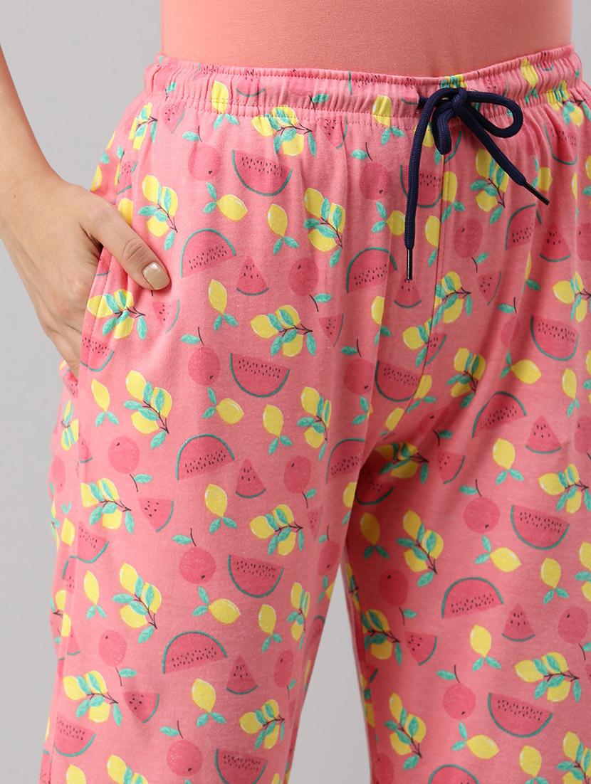 woman printed cotton pajama - 20648582 - Standard Image - 3