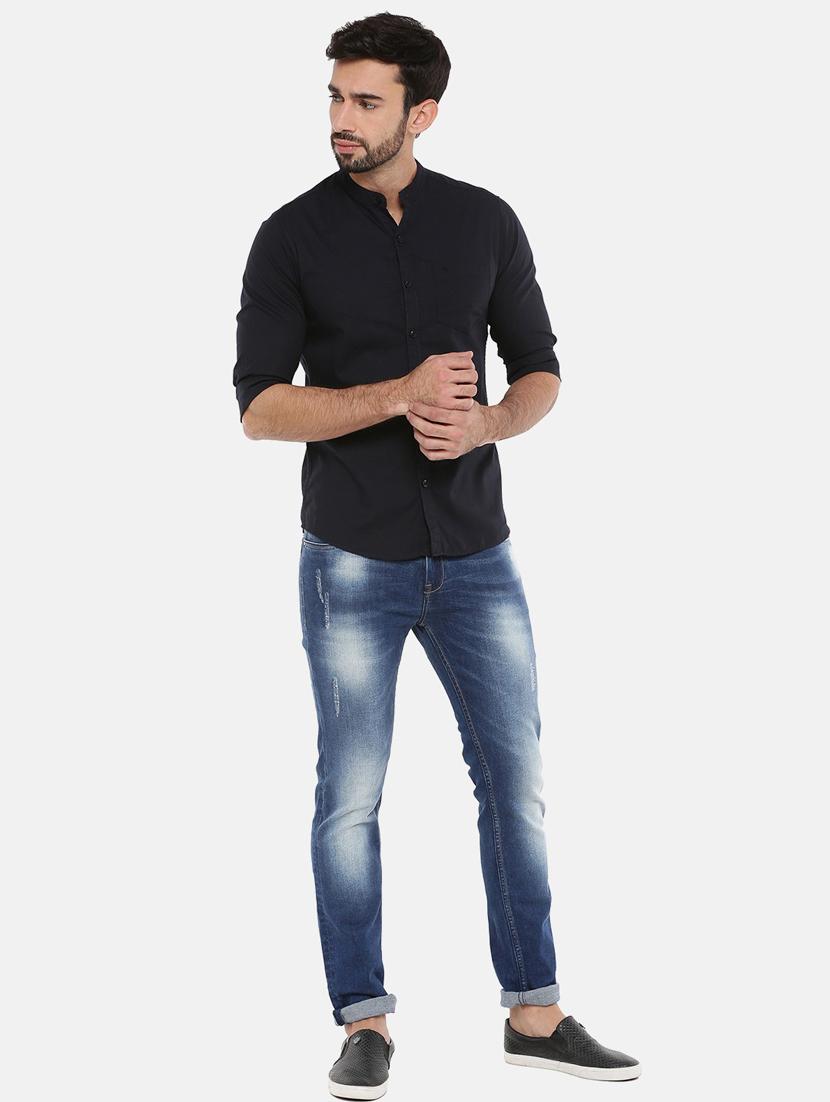 men solid cotton casual shirt - 20649180 - Standard Image - 3
