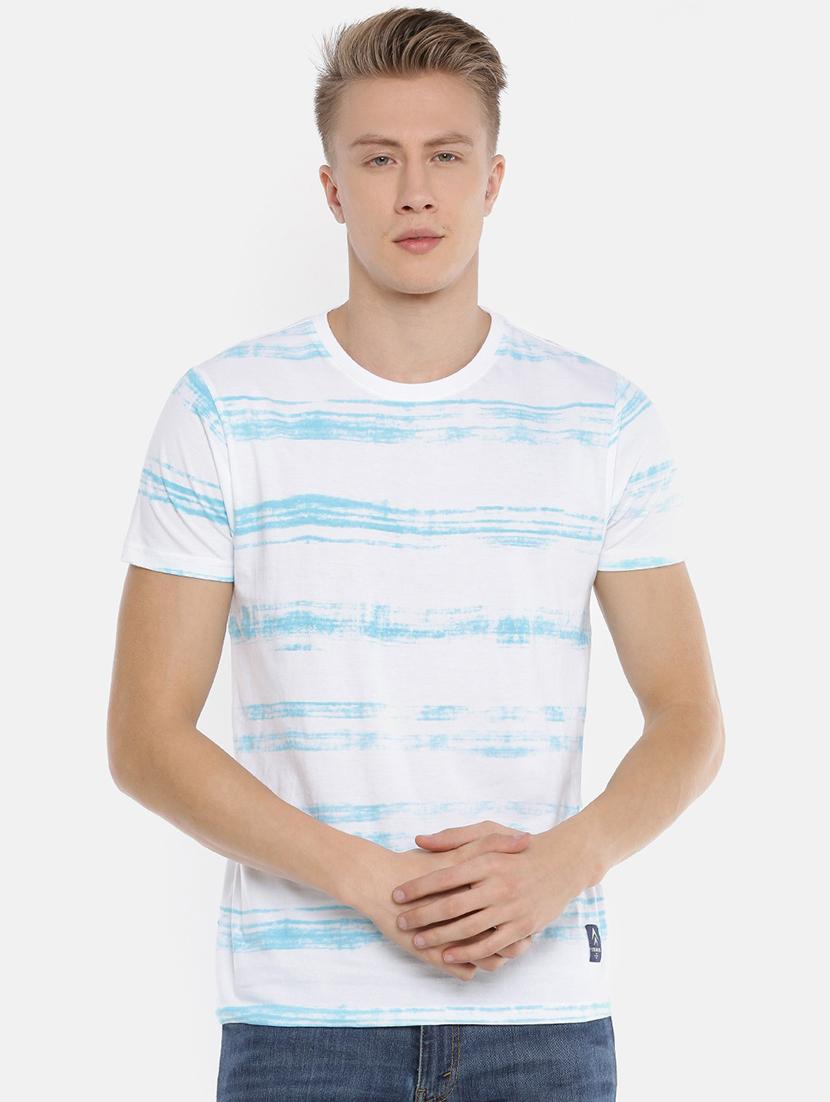 men round neck striped t-shirt - 20649434 - Zoom Image - 0