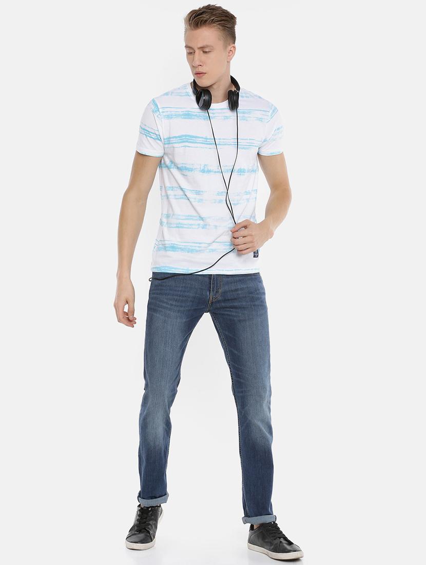 men round neck striped t-shirt - 20649434 - Standard Image - 3