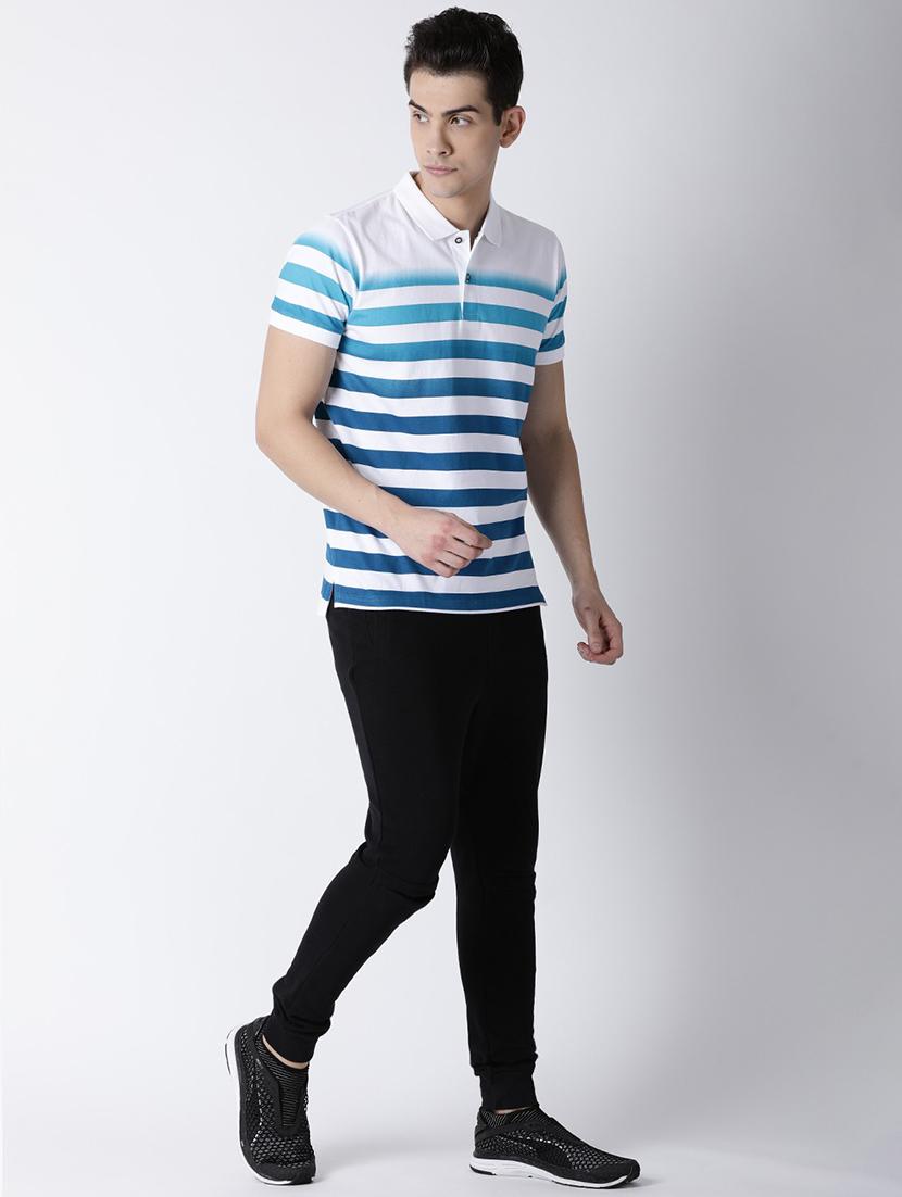 men polo neck striped t-shirt - 20649435 - Standard Image - 3